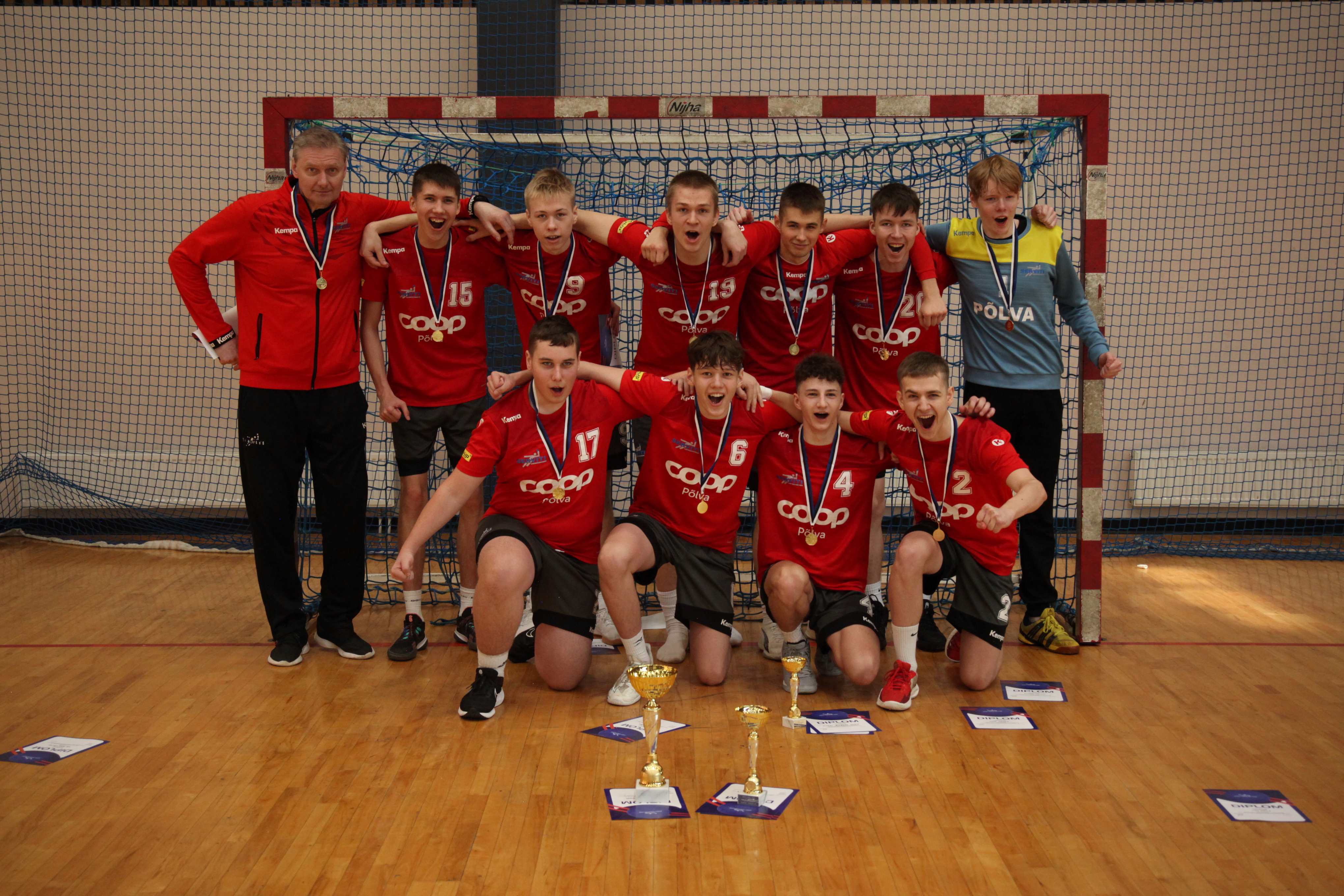 Põlva Käsipalliklubi/Põlva Spordikooli võistkond on 2024 Eesti meister noormeeste B-vanuseklassi käsipallis