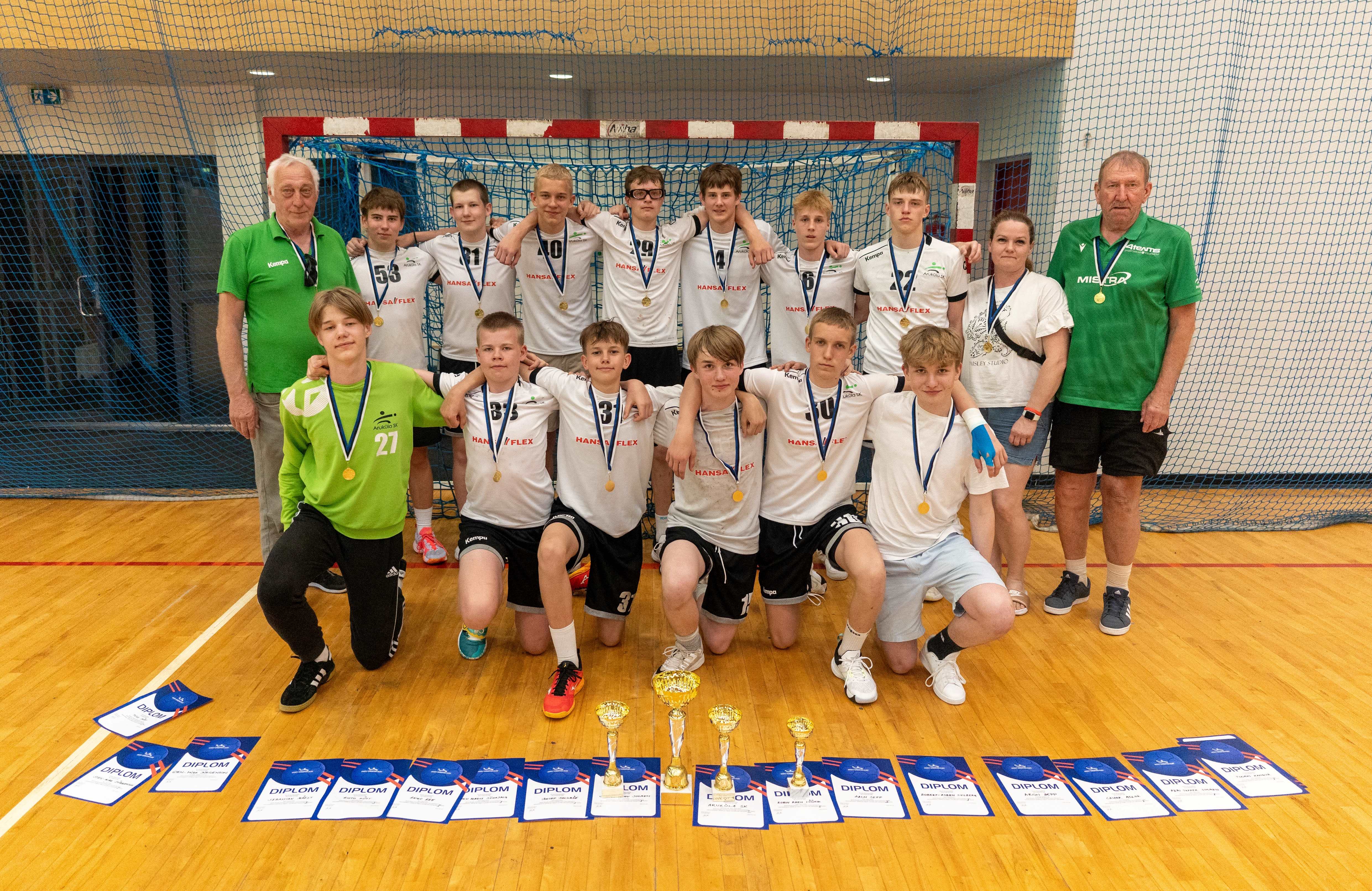Aruküla Spordiklubi võistkond on 2024 Eesti meister noormeeste C-vanuseklassi käsipallis