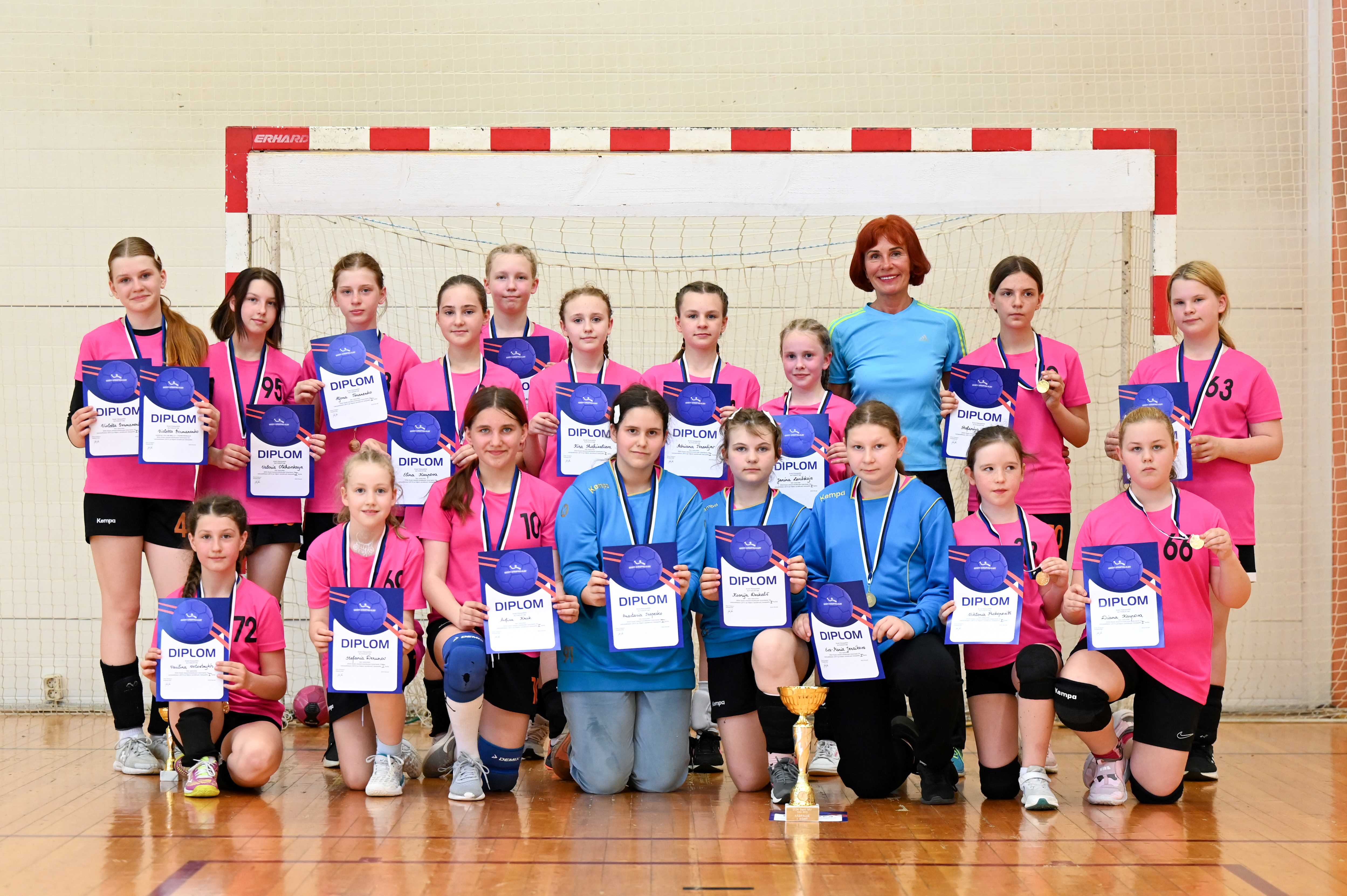 Käsipalliklubi Mella 1 võistkond on 2024 Eesti meister tütarlaste D2 vanuseklassi käsipallis