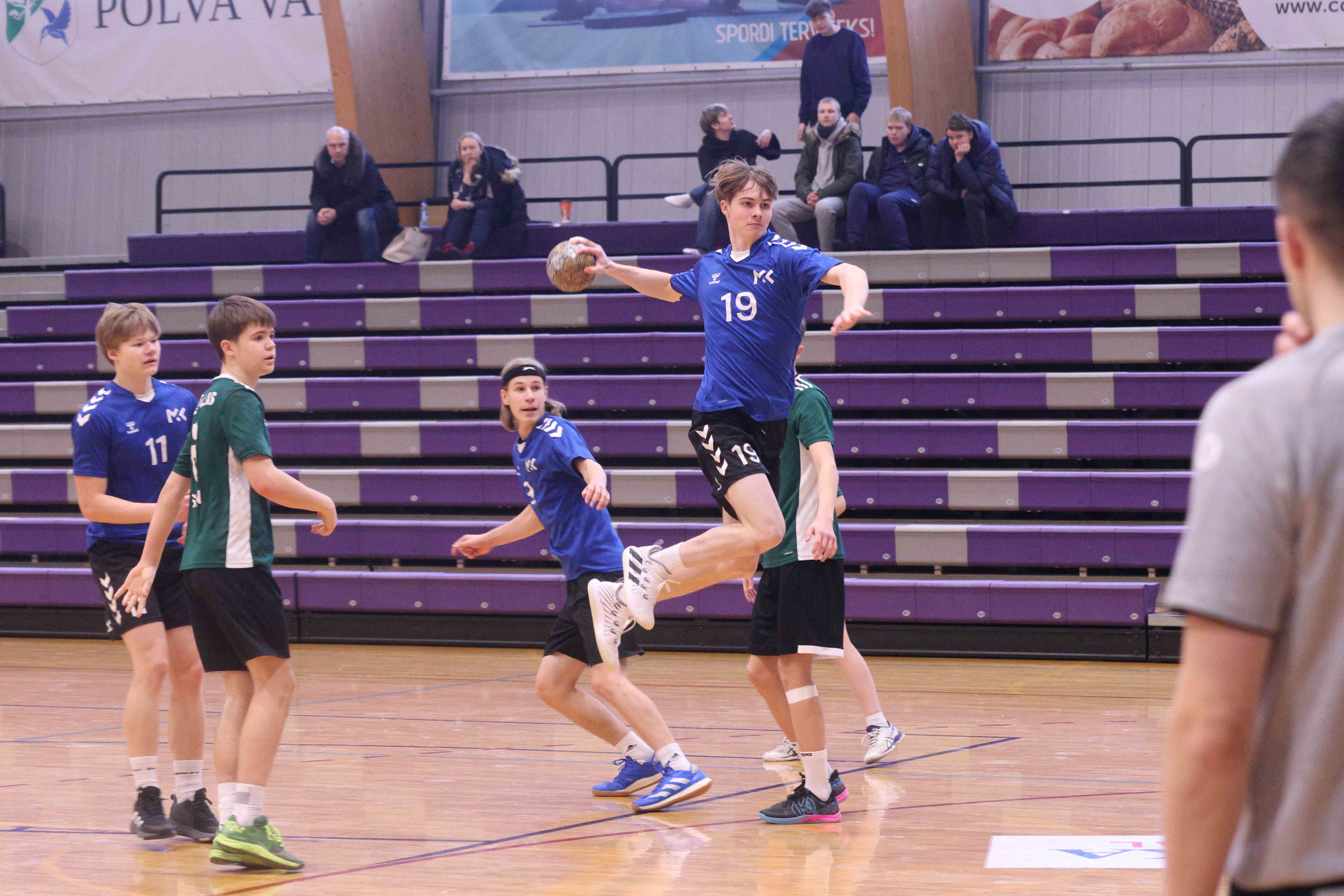 Nädalavahetusel jätkuvad Põlvas noormeeste B2 vanuseklassi 2024 Eesti meistrivõistlused käsipallis II etapi mängudega