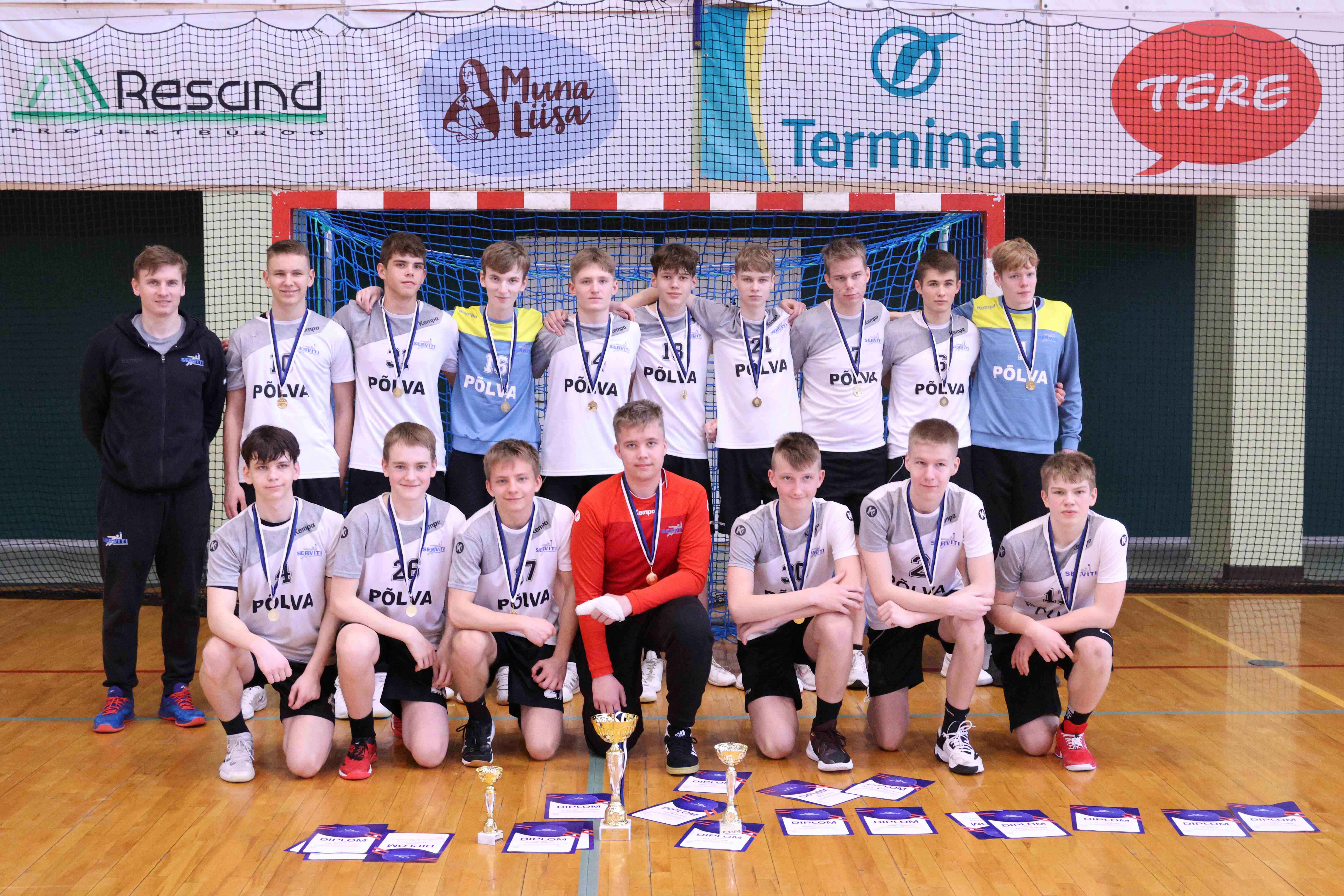 Põlva Käsipalliklubi/Põlva Spordikooli võistkond on 2024 Eesti meister noormeeste B2-vanuseklassi käsipallis